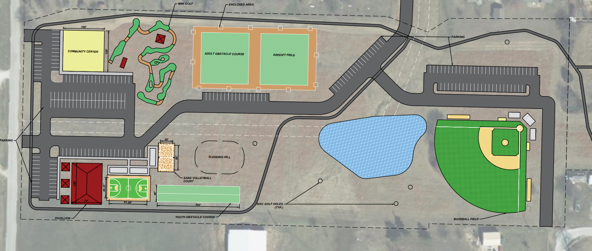 Image of plans for the land development.